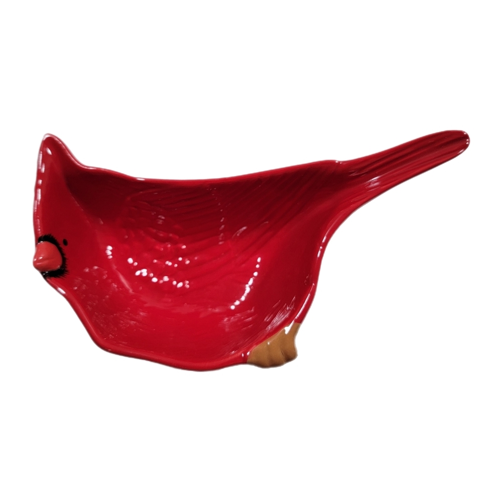 Robert Stanley Cardinal Red Bird Dish Trinket Holder